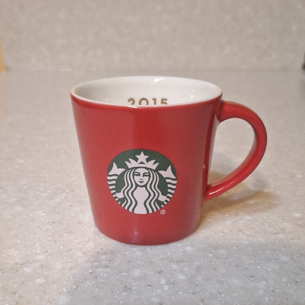 Starbucks Red Ceramic Mug with Logo